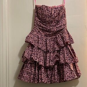 Betsey Johnson Pink Strapless Dress